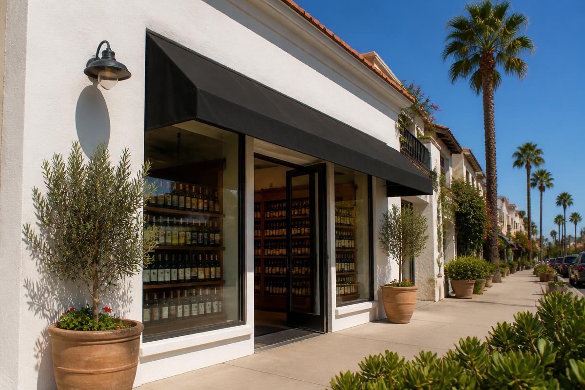 The Wolf Liquor storefront on Washington Blvd in Marina del Rey